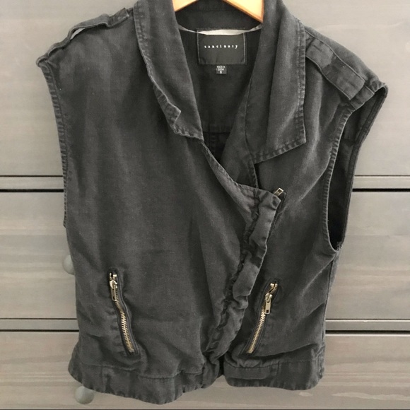 Dark Gray Sanctuary Sleeveless Top - Picture 1 of 3